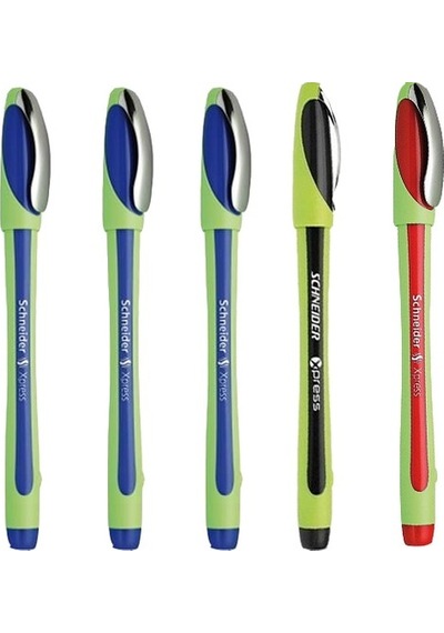 Schneider Xpress 0.8 MM Fiber Uçlu Kalem 3 Mavi 1 Siyah 1 Kırmızı