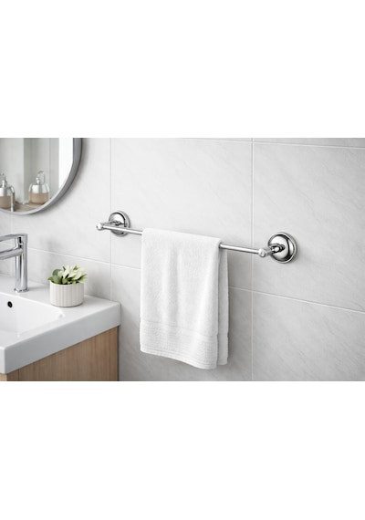 İbico Banyo Uzun Metal Havluluk Vidalı Montaj Metal