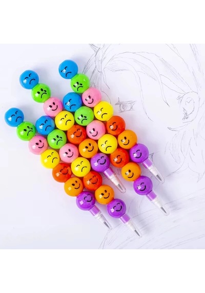 Emojili Yumurtlayan Kalem Seti 4'lü Çok Renkli