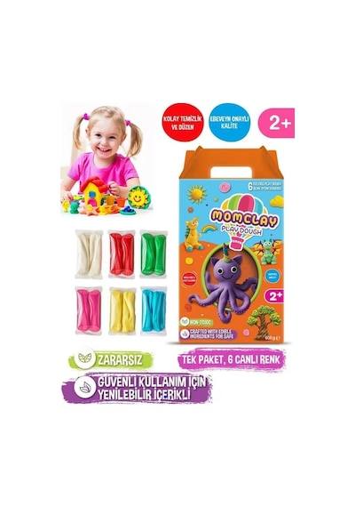 Smarta Momclay 6 Renk Oyun Hamuru Seti Karışık