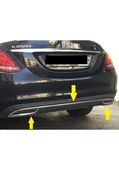 Mercedes W205 C Serisi Comfort 18-19 Arka Tampon Alt Çıta Difizör