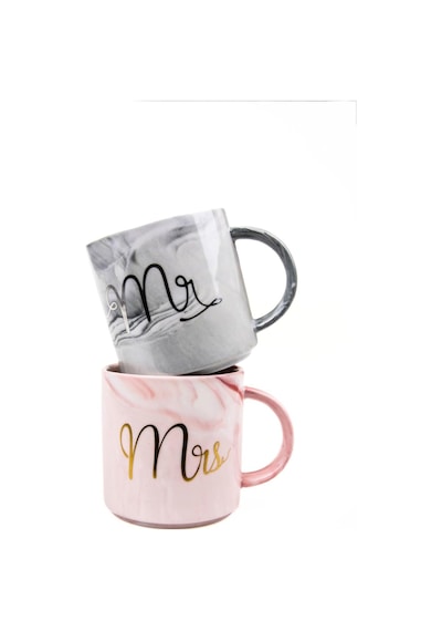 Mukko Home Lüks Mermer Desenli Mr & Mrs 2'li Porselen Kupa Seti 400 Ml, Hediyelik Kutulu,çok Renkli Beyaz - Çok Renkli Mukko Home Lüks Mermer Desenli Mr & Mrs 2'li Porselen Kupa Seti 400 Ml, Hediyelik Kutulu,çok Renkli Beyaz - Çok Renkli