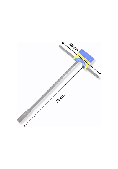 8 Mm T Lokma Anahtar Uzun Model 8 Mm T Saplı Lokma Anahtar