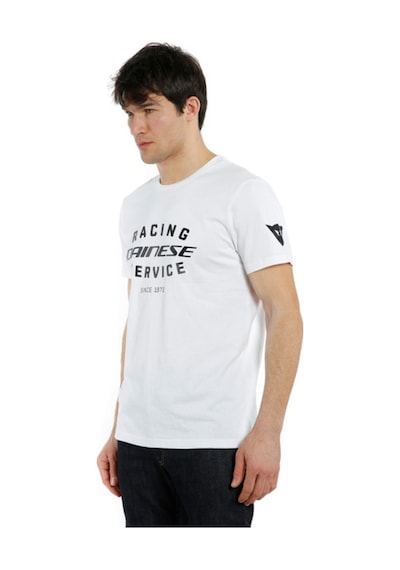 Dainese Racing Service Kısa Kol Tshirt Beyaz