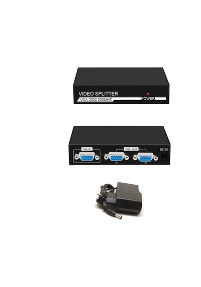 Aghbilgisayar Vga Çoklayıcı Vga Splitter 2 Port Vga Video Splitter 1 In 2 Out