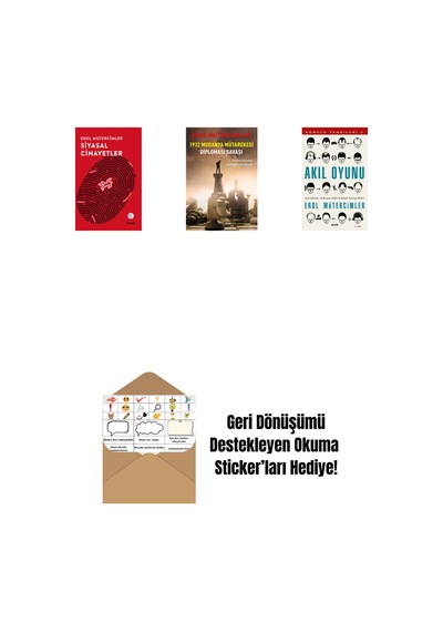 Siyasal Cinayetler + 1922 Mudanya Mütarekesi Diplomasi Savaşı + Akıl Oyunu + Okuma Sticker'ları
