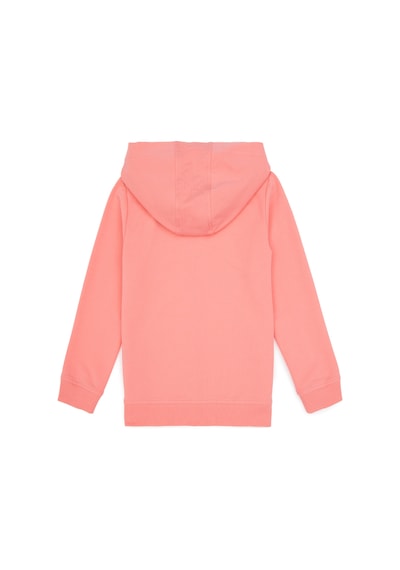 U.S. Polo Assn. Kız Çocuk Neon Pembe Kapüşonlu Fermuarlı Sweatshirt 50316873-VR105