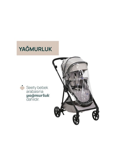 Chicco Seety Çift Yönlü Bebek Arabası - Florence Beige