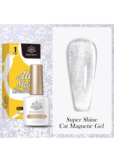 Born Pretty 10ml Super Shine Sliver Kedi Gözü Manyetik Jel 56340