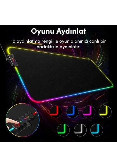 Tronsmart Spire 80x30cm Rgb Gaming Oyuncu Mousepad Sku: Smg8690010107886