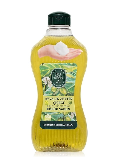 Eyüp Sabri Tuncer Doğal Zeytinyağlı Köpük Sabun Ayvalık Zeytin Çiçeği 1,5 Litre Pet Şişe