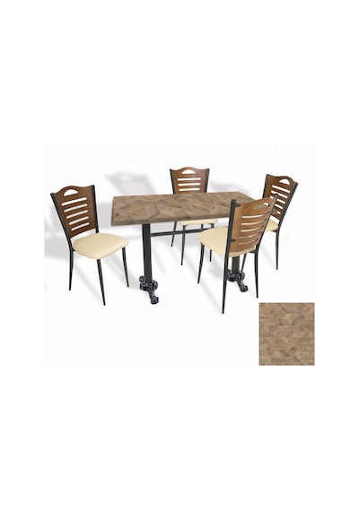 Çipa Döküm Ayak - Papelli Sandalye Mutfak Masa Takımı Werzalit, Wermodin Ve Allzalit Tabla - Edgy Wood - Krem - 80x140 Çok Renkli Çipa Döküm Ayak - Papelli Sandalye Mutfak Masa Takımı Werzalit, Wermodin Ve Allzalit Tabla - Edgy Wood - Krem - 80x140 Çok Renkli