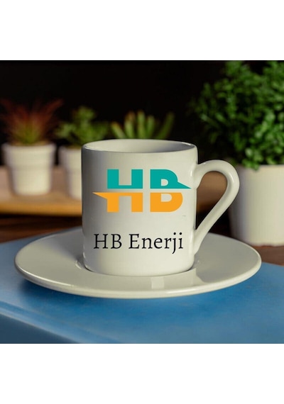 Kurumsal Hediye Logo Baskılı 2li Türk Kahve Fincanı Seti