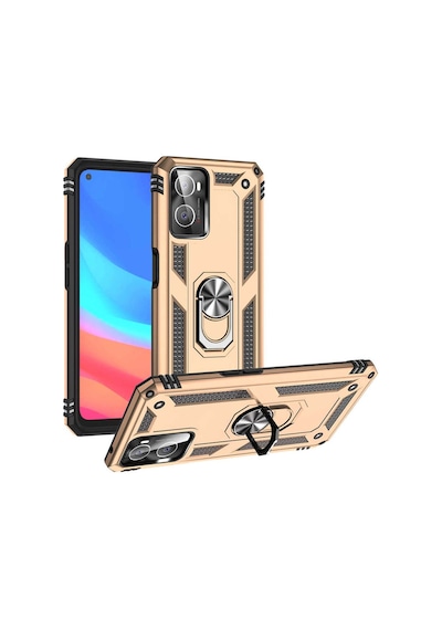 Oppo A36 Kılıf Zore Vega Yüzüklü Standlı Zırh Kılıf