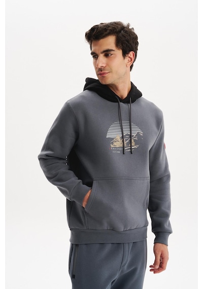 AR-MA Arma Erkek Kapüşonlu Sweatshirt Örme 3 İplik Şardonlu, Yazı Baskılı,cepsiz, Sade Ve Şık, Regular Fit K30254628901 Gri AR-MA Arma Erkek Kapüşonlu Sweatshirt Örme 3 İplik Şardonlu, Yazı Baskılı,cepsiz, Sade Ve Şık, Regular Fit K30254628901 Gri