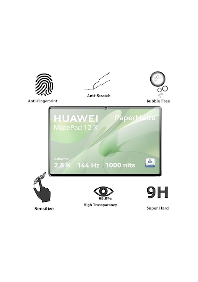 Huawei Matepad 12x 2024 12 Inç İle Uyumlu Paper Like Kağıt Hissi Mat 9h Nano Ekran Koruyucu