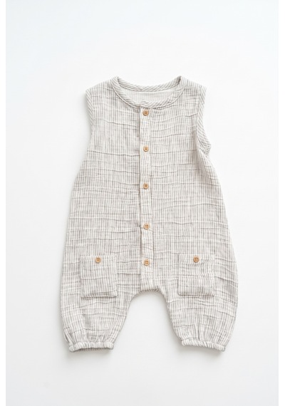 Tiffany Baby & Kids Lycra Müslin Tasarımlı Uzun Atlet Tulum gri
