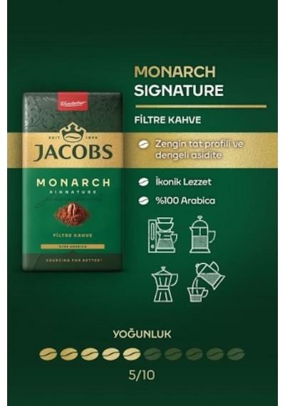 Jacobs Monarch Filtre Kahve 500 Gr X 2 Adet PKT.JACOBS.017 Filtre