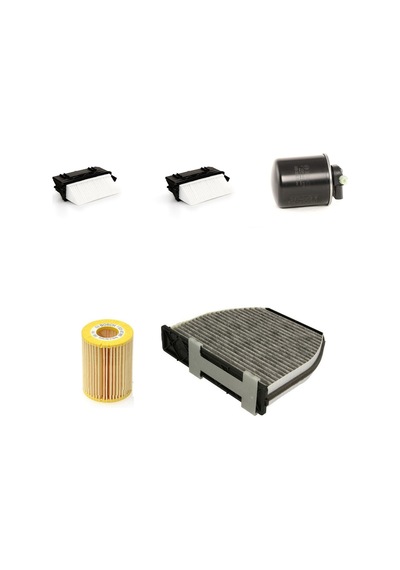 Filtre Bakım Seti Mercedes Cls 350 D Cdı C218 2012-2016 Dizel Hava + Yağ F + Yakıt F. + Polen Bosch,hava Filtre Çiftli Sağ Sol Şeklindedir.