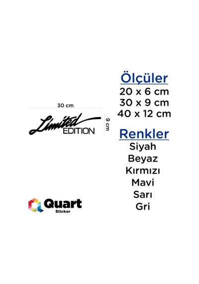 Limited Edition Sticker Quarts Oto Sticker Araba Sticker