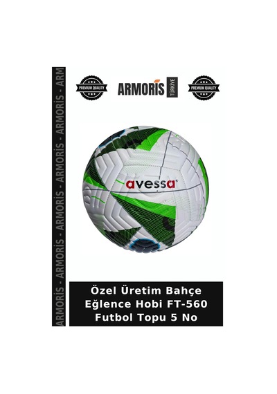 Özel Üretim Bahçe Eğlence Hobi Ft-560 Futbol Topu 5 No Çok Renkli