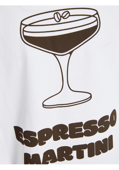 Jxebba Loose Ss Tee Jrs Beyaz Kahve