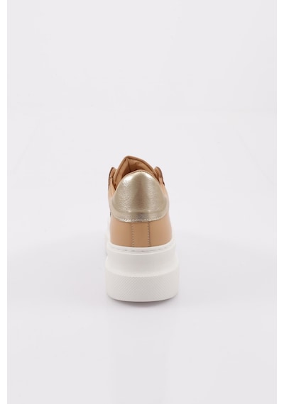 Dgn Es861 Kadin Kalin Taban Silver Taşli Sneakers Ayakkabi ES861-2007-R12632 Ten