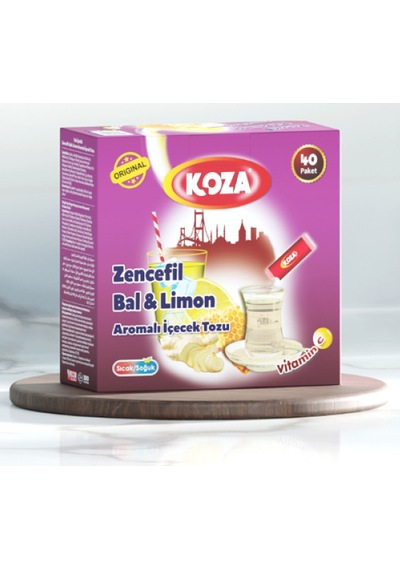 Koza Tek İçimlik Zencefil Bal Limon Aromalı Toz İçecek 40'lı Diğer