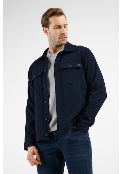 İmza Lacivert Polo Yaka Düz Yırtmaçsız Esnek Casual Mont 1007255150