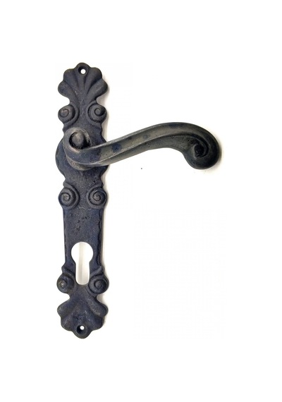 Antika Tarz Dekoratif Pirinç Okyanus Oda Kapı Kolu - 230x46 Mm, Oksit Diğer