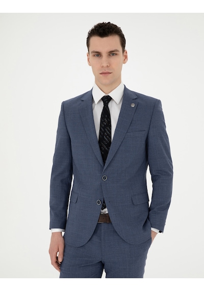 Pierre Cardin Saks Ex. Slim Fit Takım Elbise 50285279-vr032 Koyu Mavi