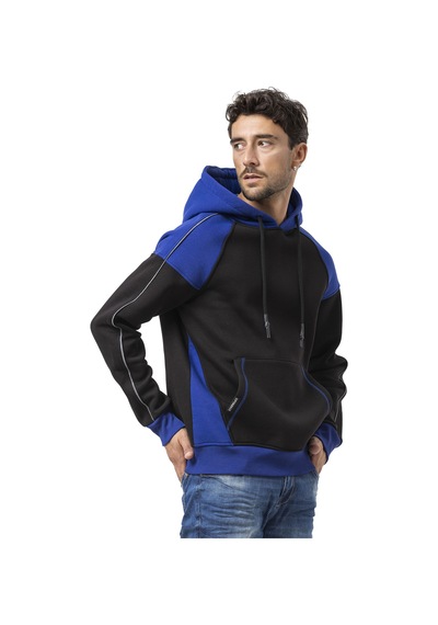 Cipo & Baxx Cl591 Erkek Hoodie Sweatjacket Fermuarlı, Kapüşonlu, Modern Baskılı Sweatshirt Siyah