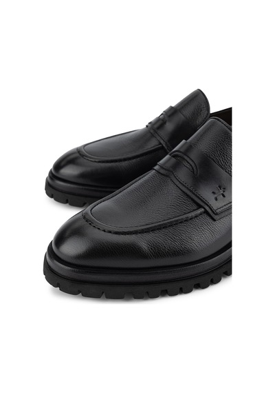 Tamer Tanca Erkek Hakiki Deri Siyah Loafer Ayakkabı 1157 6582-04 Erk Ayk Sk26-27 Sıyah Slb