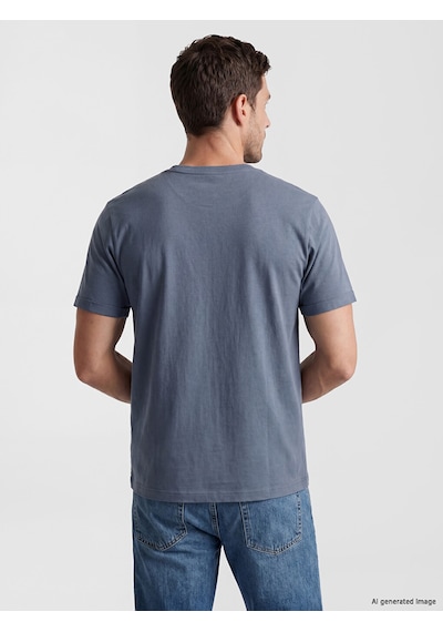 Lcwaıkıkı Classic Mavi Slim Fit %100 Pamuk Basic Tişört