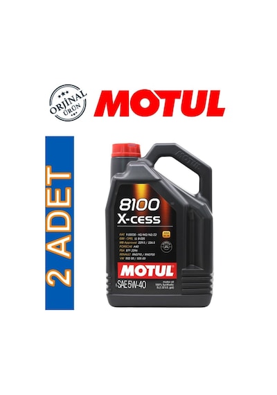 Motul 8100 X-Cess 5W-40 Motor Yağı 2 x 5 L