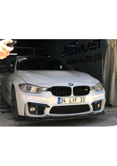 Bmw F30 - F80 M3 Ön Lip Ön Tampon Lipi Parlak Siyah A Kalite Plastik