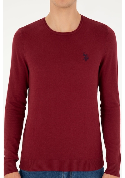 U.s. Polo Assn. Erkek Bordo Kazak /triko 50293505-vr014 Bordo