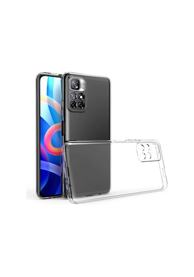 Redmi Note 11 Şeffaf Silikon Kılıf Esnek Darbe Emici Ultra İnce Şeffaf Telefon Koruyucu Kapak