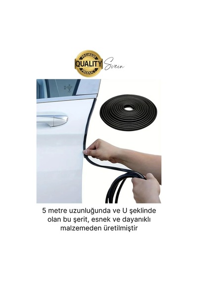 5 Metre Araç Kapı Kenar Koruyucu Şerit Oto Araba Pratik Yapışkanlı Koruma Şeridi Otomobil Contası Diğer
