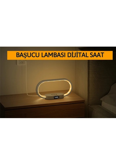 Dailytech Ahşap Kablosuz Şarj Paneli Led Işıkılı