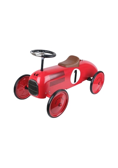 Kırmızı Metal Vintage Klasik Pedallı Araba Ergonomik Sessiz Tekerlekli Çocuk Araç Çok Renkli