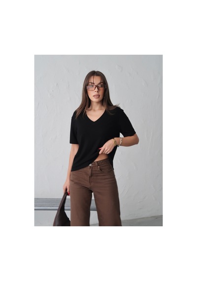 Paw Garage Kadın Pea Buzzy Kumaş V Yaka Salaş Bluz - 50 Bedene Kadar Uyumlu 48 - 50 Sıyah Pwg0200820 SIYAH Paw Garage Kadın Pea Buzzy Kumaş V Yaka Salaş Bluz - 50 Bedene Kadar Uyumlu 48 - 50 Sıyah Pwg0200820 SIYAH