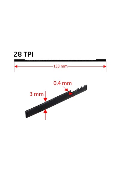 Rox 0368 Dekupaj Kıl Testere Ucu 133 Mm Z:28 10'lu Paket