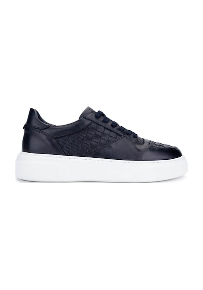 Tamer Tanca Erkek Hakiki Deri Lacivert Sneakers & Spor Ayakkabı 04 268 Erk Ayk Y25 Lacı Alk/orgu Lacivert