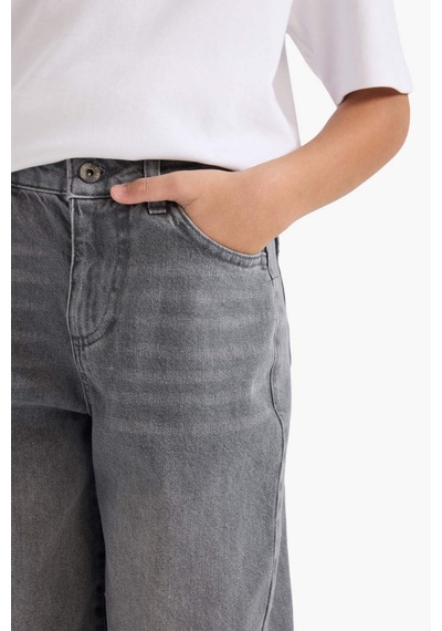 Defacto Barrel Fit Düz Paça Jean Pantolon Erkek Çocuk G6199A826SP