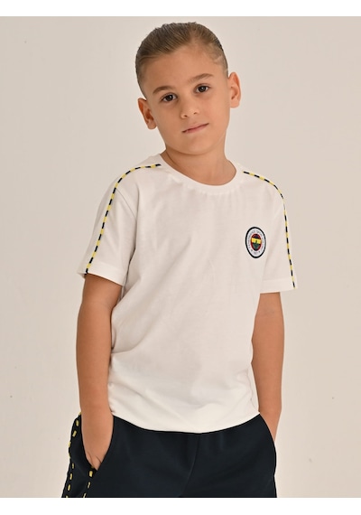 Fenerbahçe Çocuk Trıbun Basıc Tshırt BEYAZ
