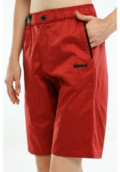 Maraton Sportswear Comfort Kadın Basic Kiremit Şort 19992-kiremit