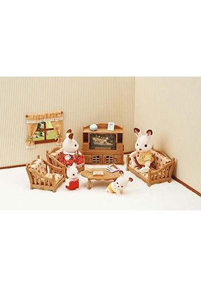 Sylvanian Families Oturma Oda Seti Abanoz - Beyaz Sylvanian Families Oturma Oda Seti Abanoz - Beyaz