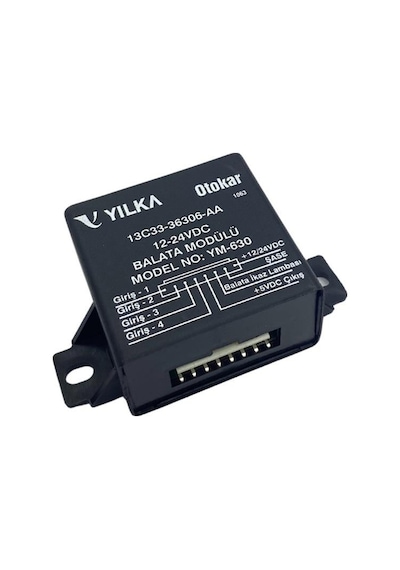 Yılka 12v-24v Balata Rölesi Modülü 8 Uçlu Otokar