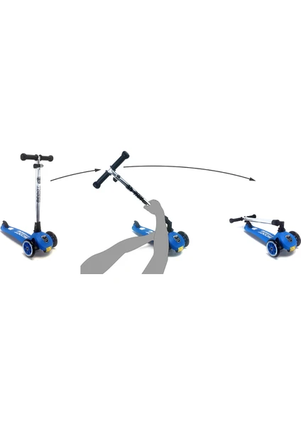 Scoot And Ride Higwaykick 1 Ve Higwaykick 3 İçin T Bar Gri
